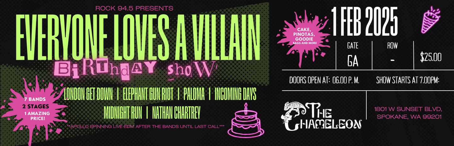 Everyone Loves A Villain Birthday Show